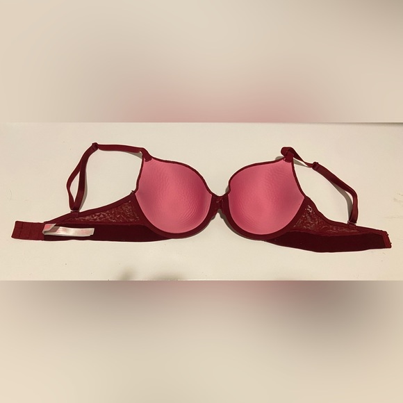 PINK | Victoria’s Secret Wear Everywhere T-Shirt Lightly Lined Red Bra | 36C - Picture 3 of 12